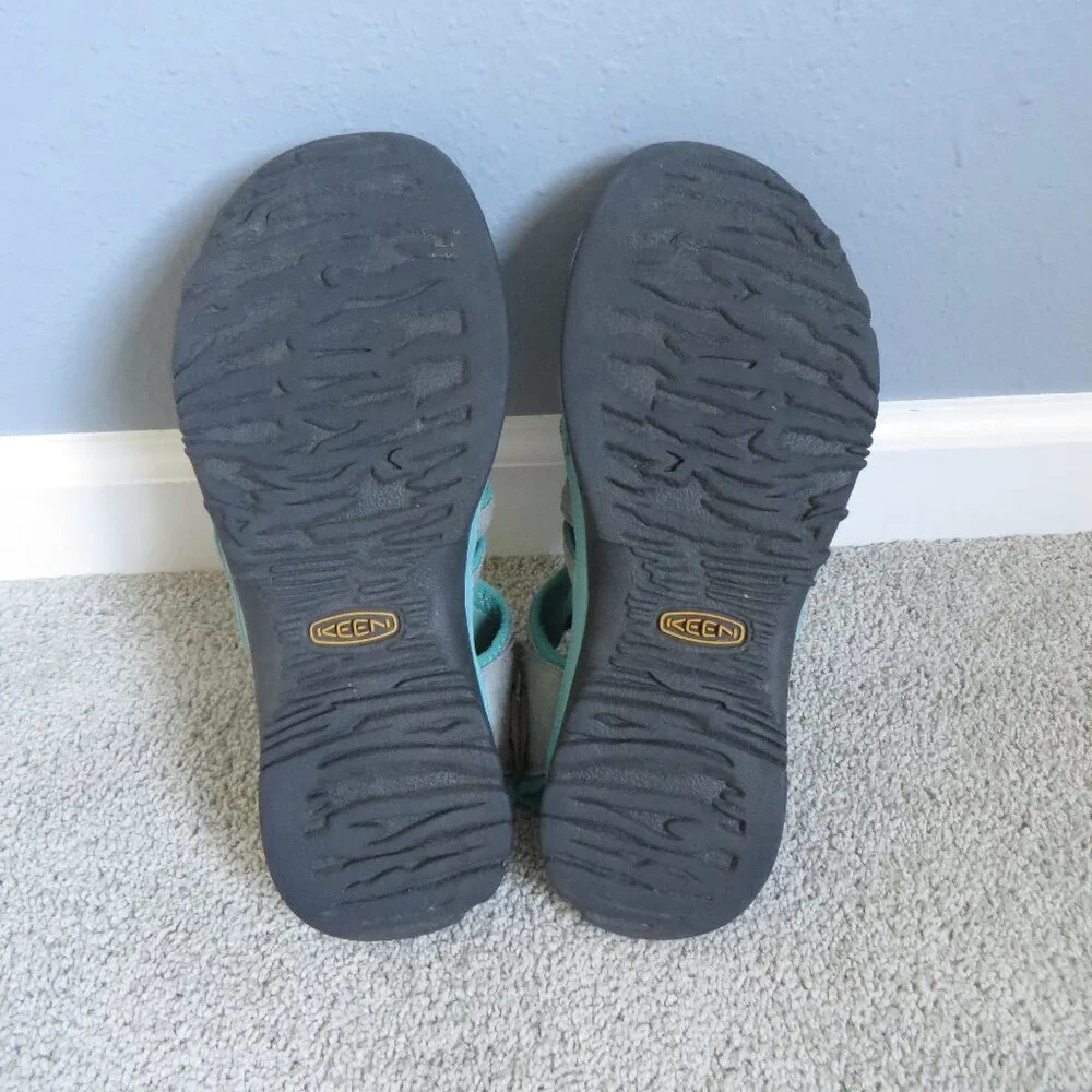 Keen Whisper Womens Waterproof Sandals Size 9.5 Gray/Peacock Green(or teal?) - Picture 11 of 11